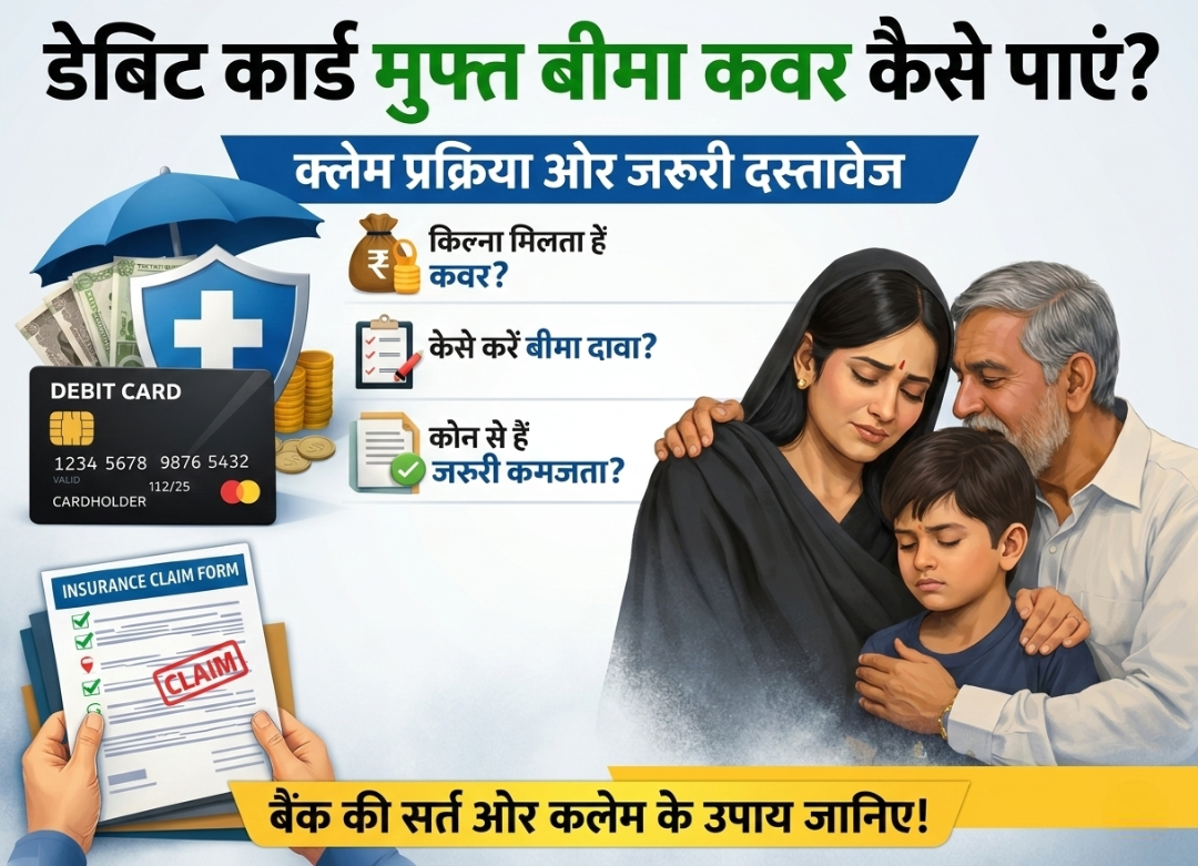 डेबिट कार्ड से मिलने वाला फ्री बीमा कवर कैसे लें? क्लेम के लिए जरूरी दस्तावेज जानें