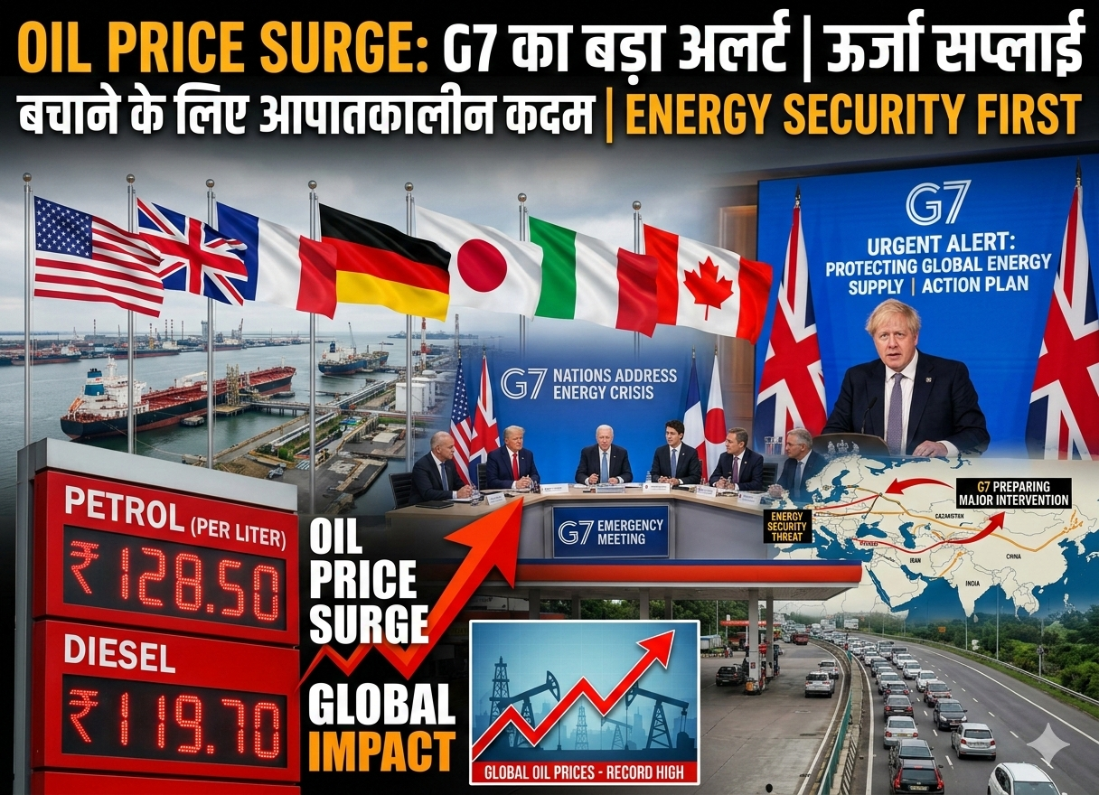 G7 का बड़ा कदम: तेल की कीमतों में उछाल के बीच 'Energy Crisis' से निपटने का मेगा प्लान तैयार