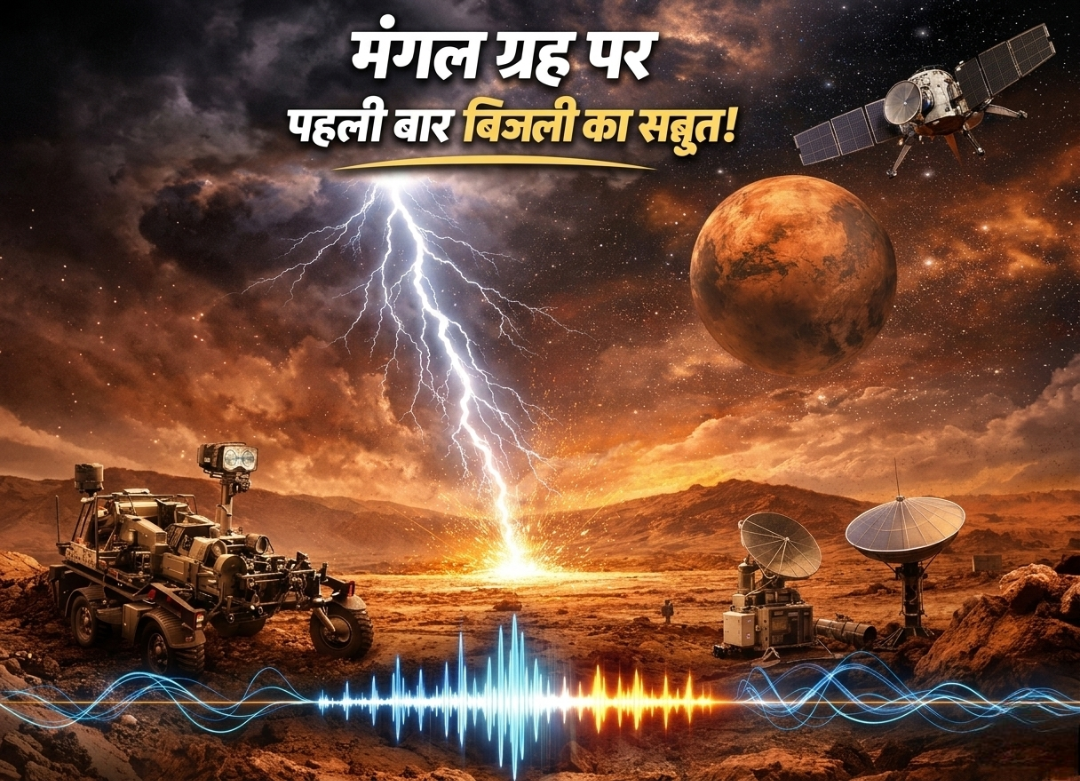 मंगल ग्रह पर पहली बार बिजली के प्रमाण मिले