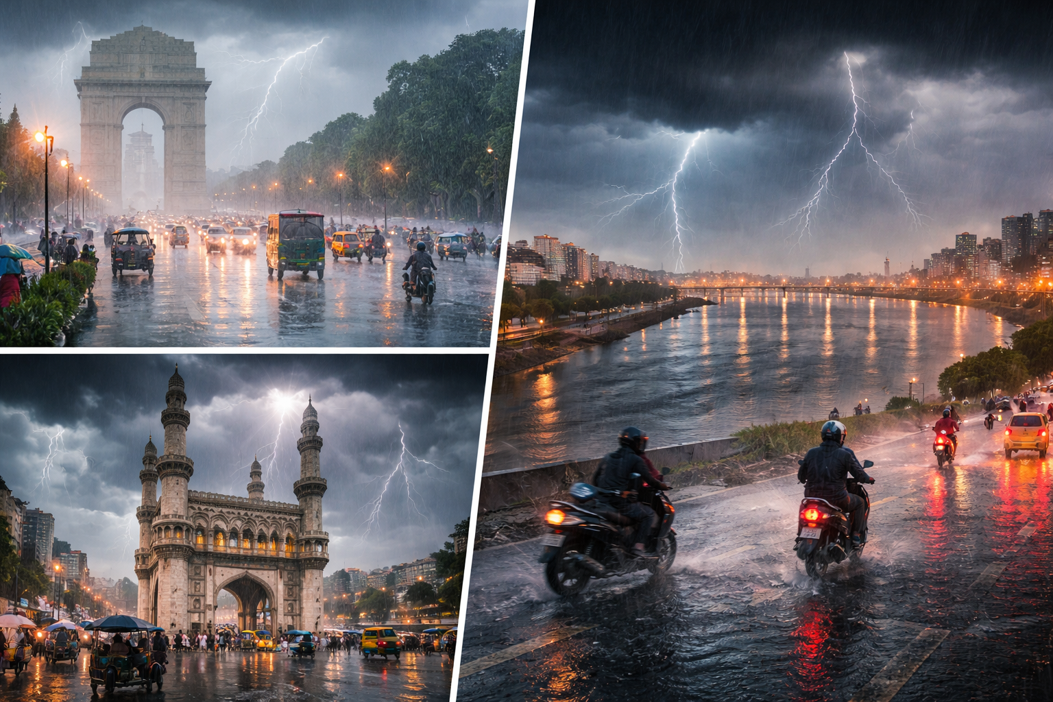 देश में बदला मौसम: दिल्ली, हैदराबाद और अहमदाबाद में खराब मौसम की आशंका