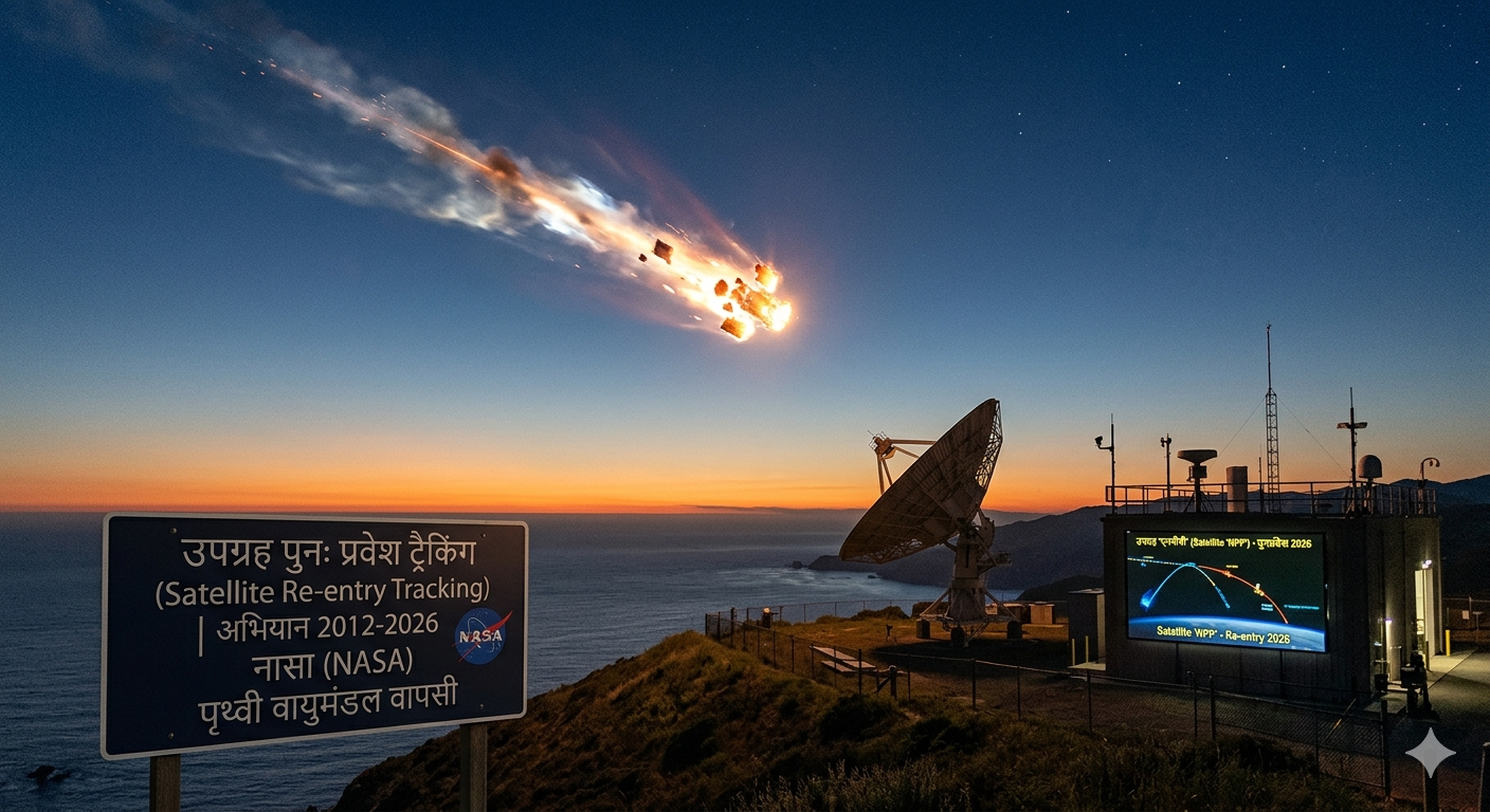 NASA Satellite Crashing: 2012 में लॉन्च हुआ उपग्रह 2026 में वायुमंडल में लौटा
