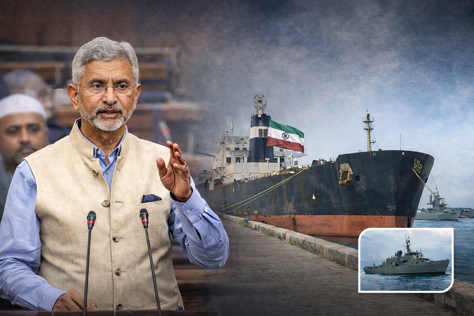 ईरानी जहाज़ को शरण देने के मुद्दे पर संसद में बोले एस. जयशंकर, ‘डेना’ पर साधी चुप्पी