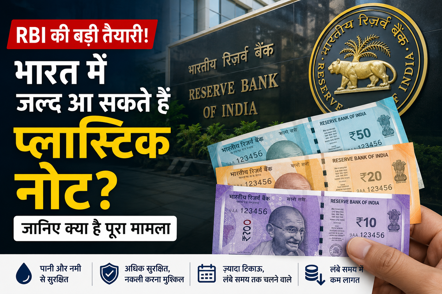 Plastic Currency Launched by Rbi