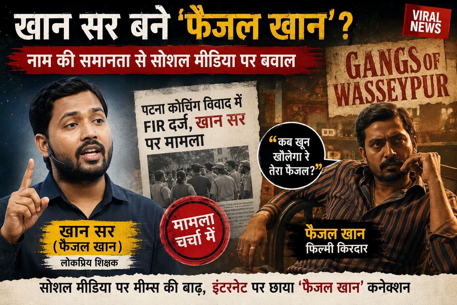 खान सर" से "फैजल खान" तक