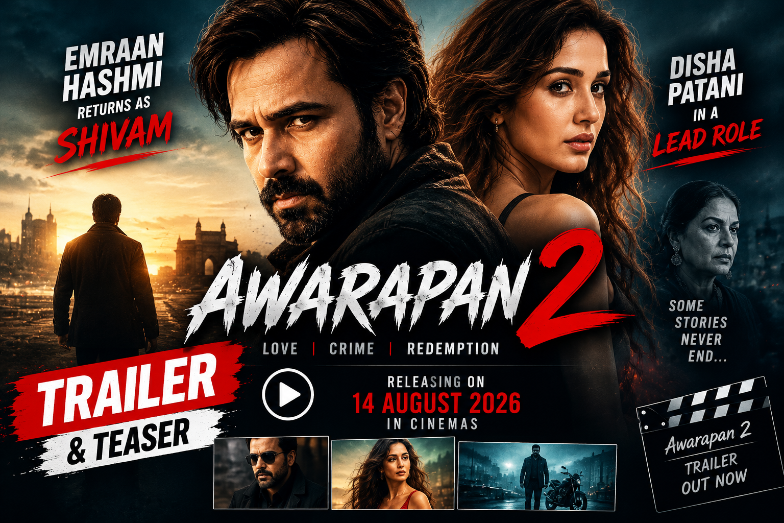 Awarapan 2 Trailer Emraan Hashmi Disha Patani