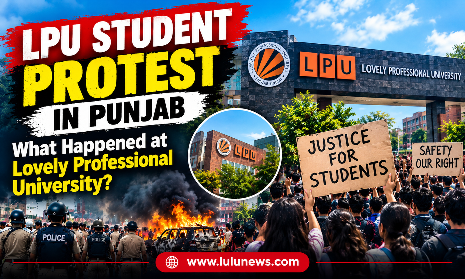 LPU Student Protest in Punjab